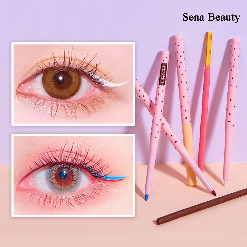 Chì sáp kẻ mí mắt Faiccia hồng chấm bi đen Sena Beauty