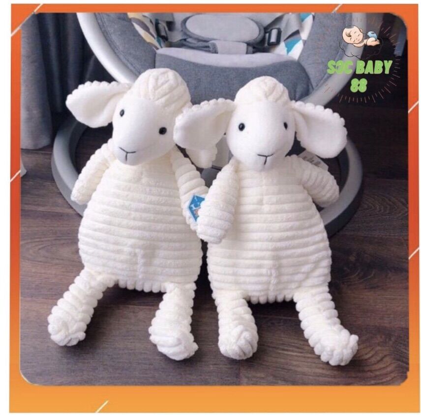 Cừu bông size to 40cm, cừu bông ngộ nghĩnh Soc Baby 88 cho bé yêu
