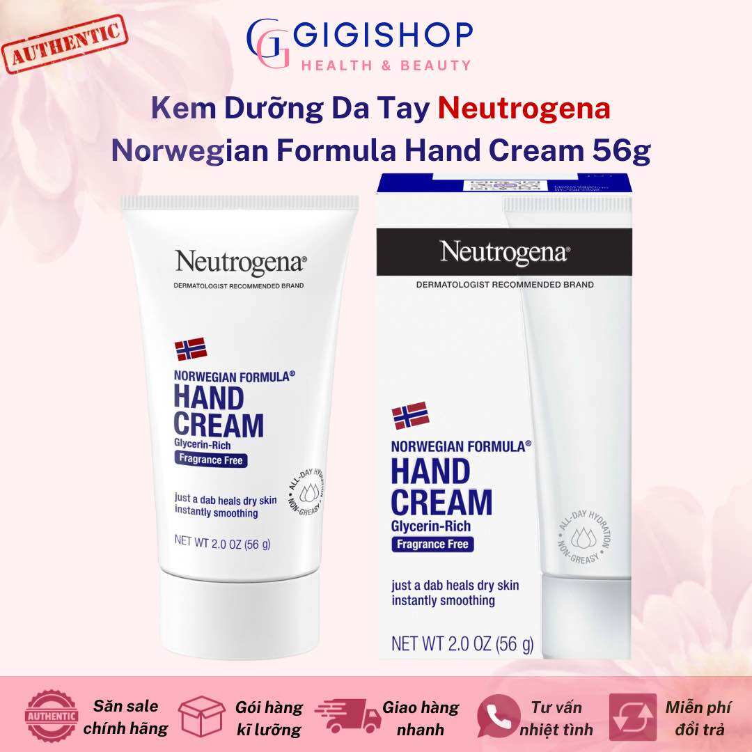 Kem Dưỡng Da Tay Neutrogena Norwegian Formula Hand Cream Concentrated Unscented 56g [Bill Mỹ]