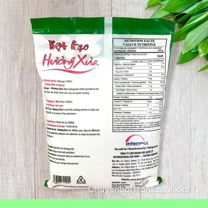 [Mikko Hương Xưa] Bột Gạo Đa Dụng 400g. Công Nghệ Chất Lượng Nhật Bản