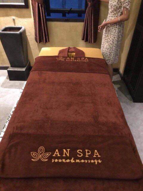 Khăn trải giường spa, massage Nâu chocolate cao cấp sang trọng, khăn mềm mịn, thấm hút tốt, chuyên dùng cho Spa, Massage, không xù lông, không ra màu độ bền cao