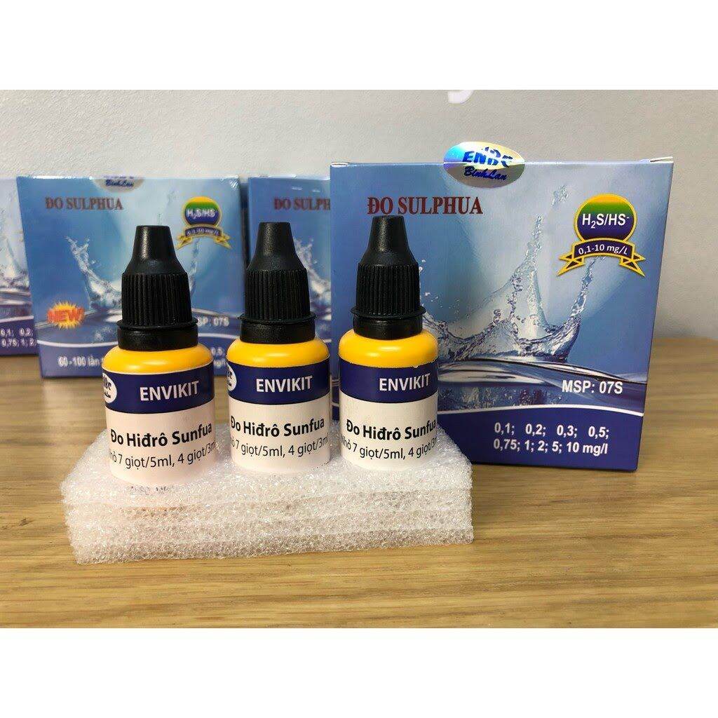 Test H2S cho thủy sản - Test khí độc H2S cho ao tôm, ao cá - Kit thử nhanh Sunfua Hydro