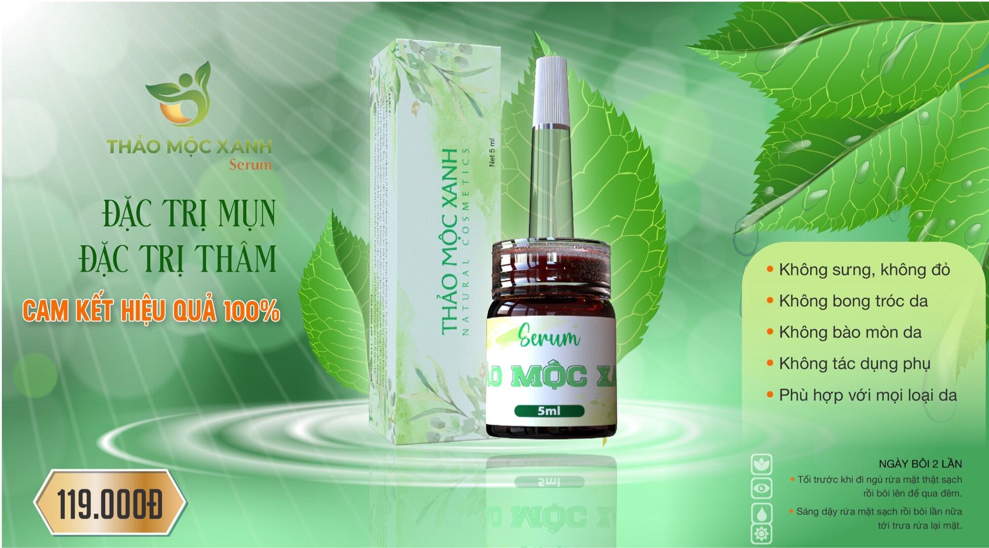 Serum Mụn Thảo Mộc Xanh