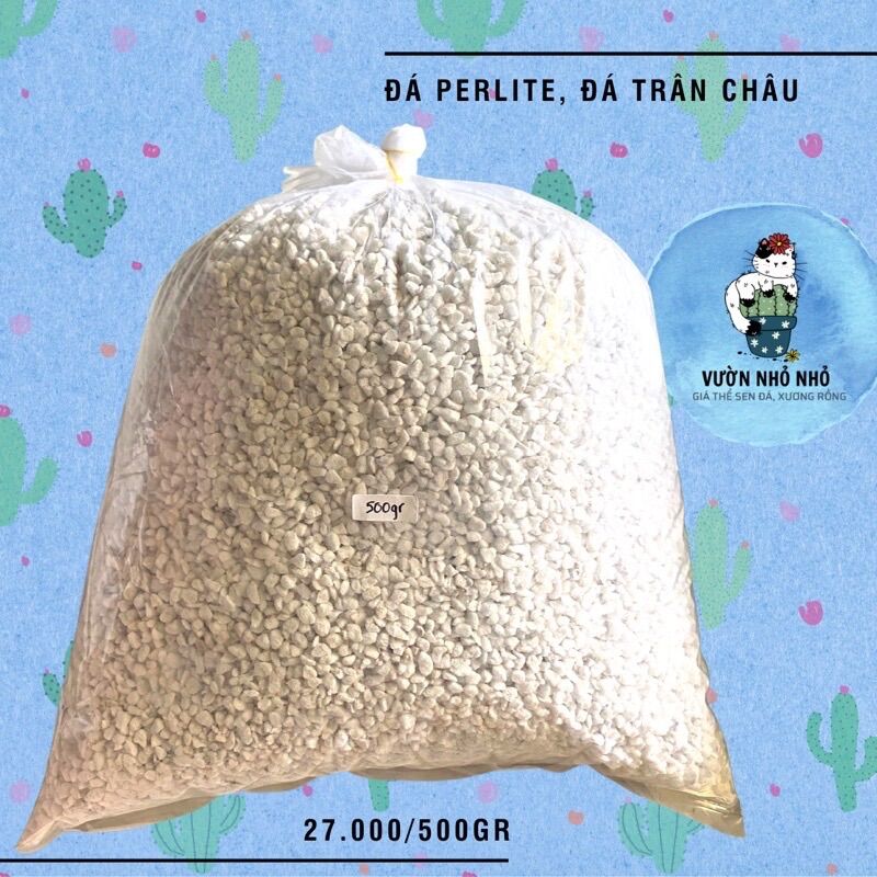 [SIÊU PHẨM] 500gr Đá Perlite , Đá Trân Châu siêu phẩm trộn giá thể trồng Sen đá, Xương rồng, Hương Thảo, Hoa hồng - Vườn Nhỏ Nhỏ