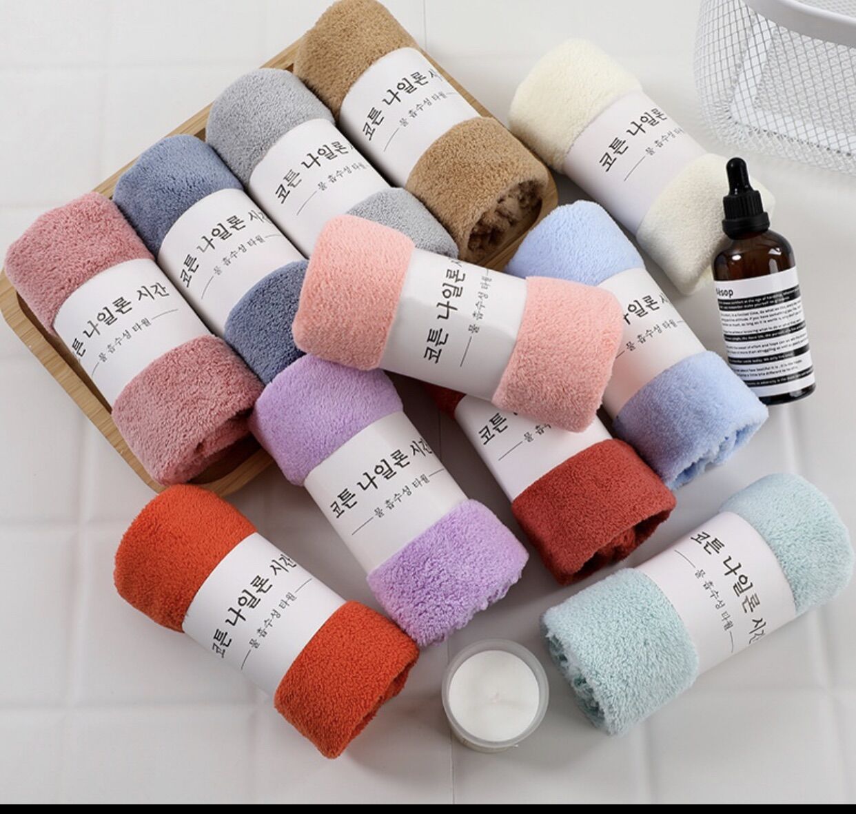[💥GIÁ KỊCH SÀN💥] Khăn Mặt Hàn Quốc 50x30cm, khăn mặt lông cừu