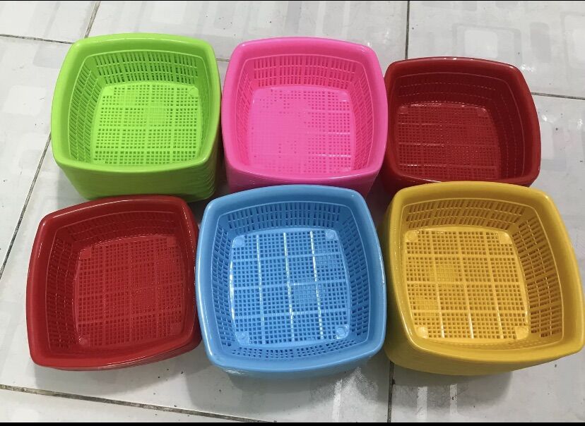 🌺 set 5 rổ vuông, cở trung, nhiều màu