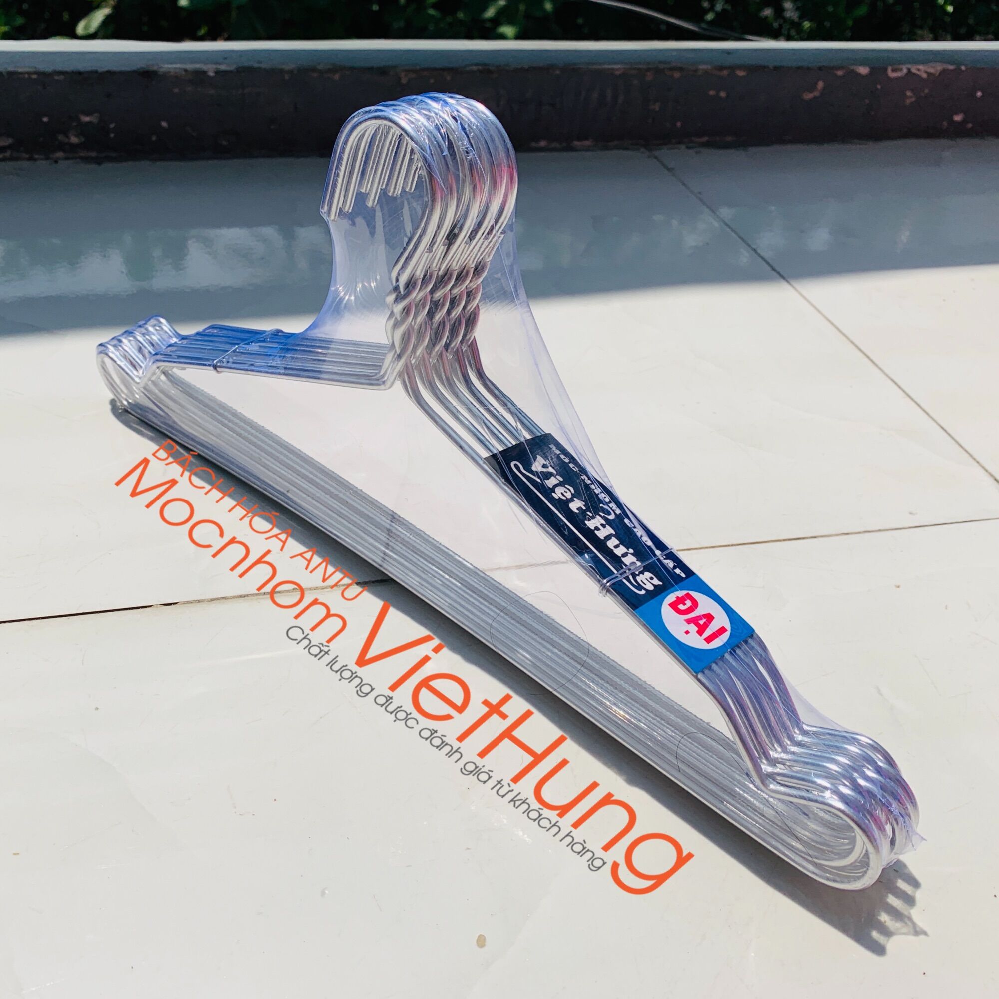 10 Móc quần áo Loại Đại Móc nhôm treo quần áo dày dài 40cm - VIỆT HƯNG