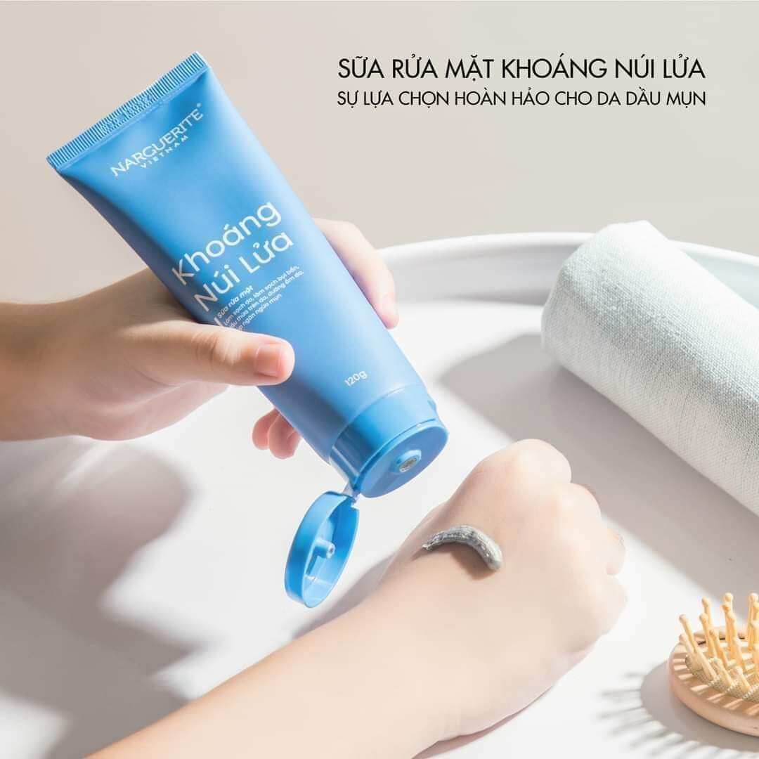 Sữa rửa mặt khoáng núi lửa ngừa mụn kiềm dầu