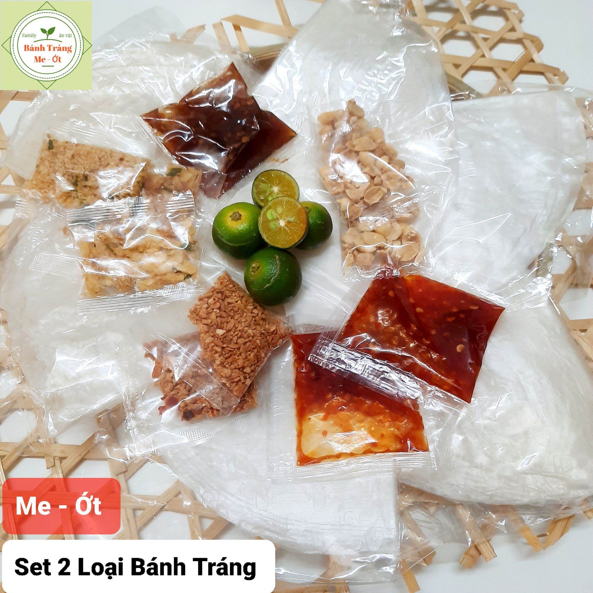 Set 2 loại bánh tráng me - ớt -