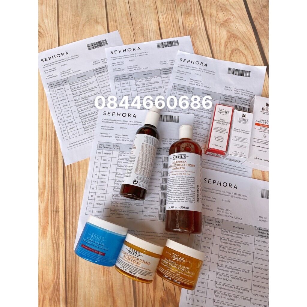 [230ml + Bill] Sữa Rửa Mặt Kiehl’s Calendula Deep Cleansing Foaming Face Wash