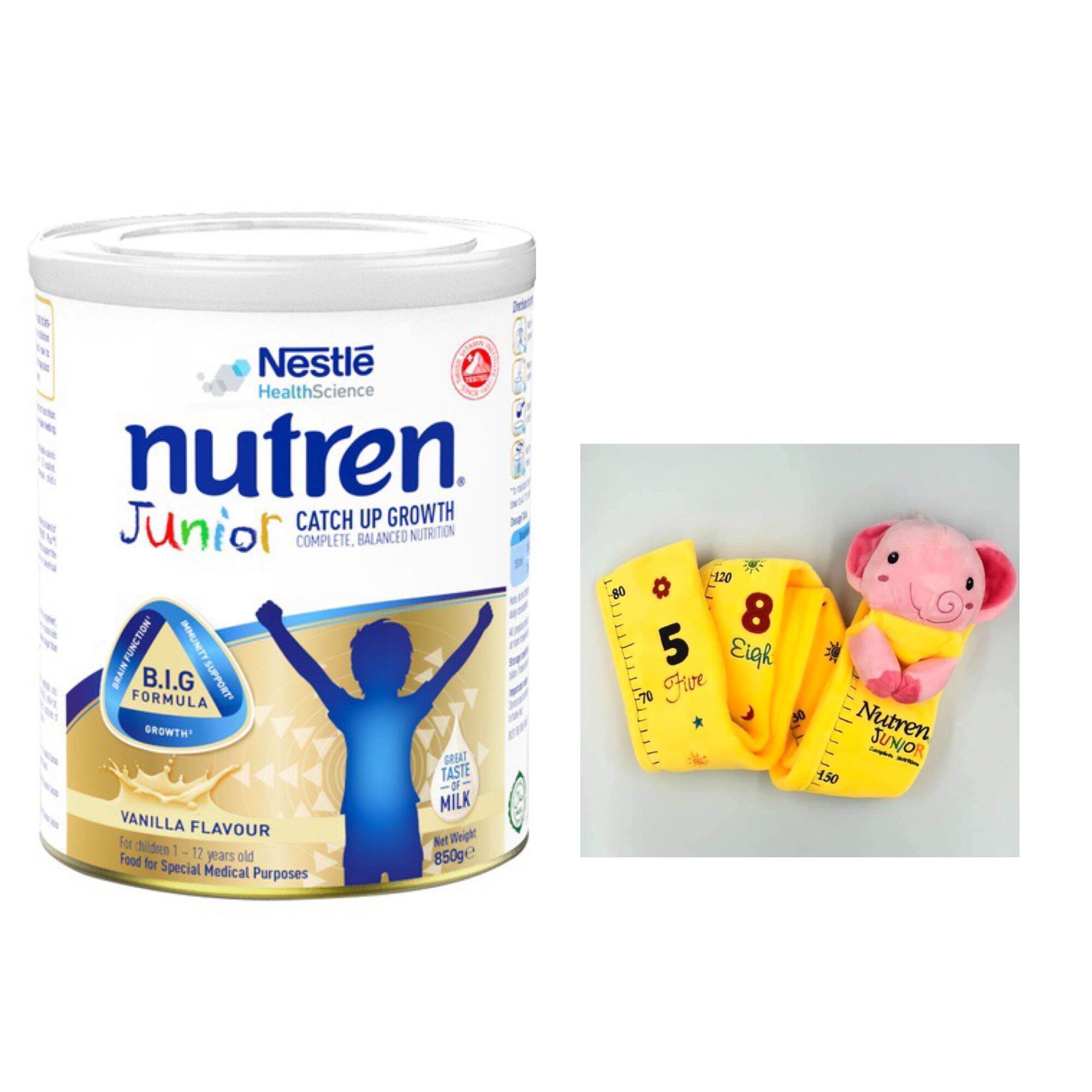 Sữa dinh dưỡng Nutren Junior 850g - Tặng thước đo chiều cao Nutren