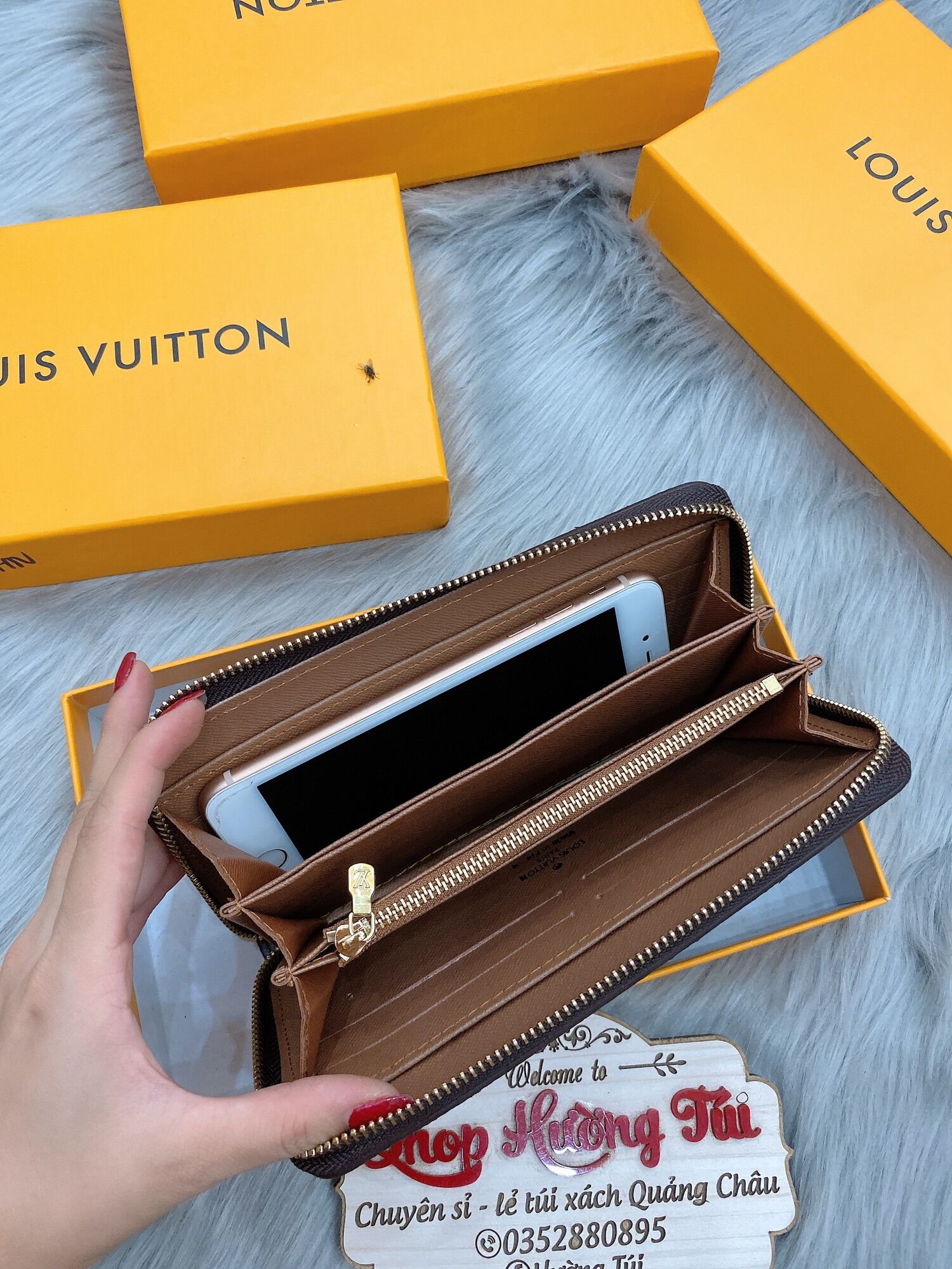 Ví xinh nhiều ngăn có hộp
