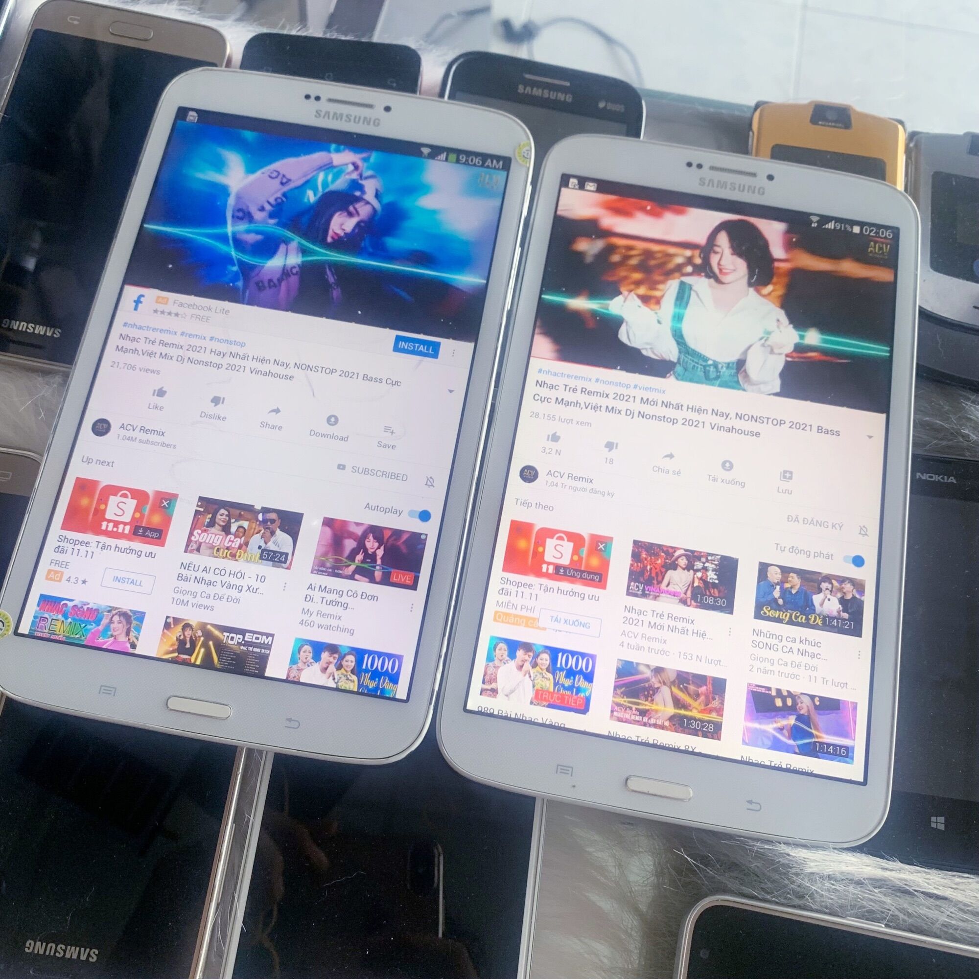 Máy tính bảng giá rẻ samsung t311 xem youtube quá ok