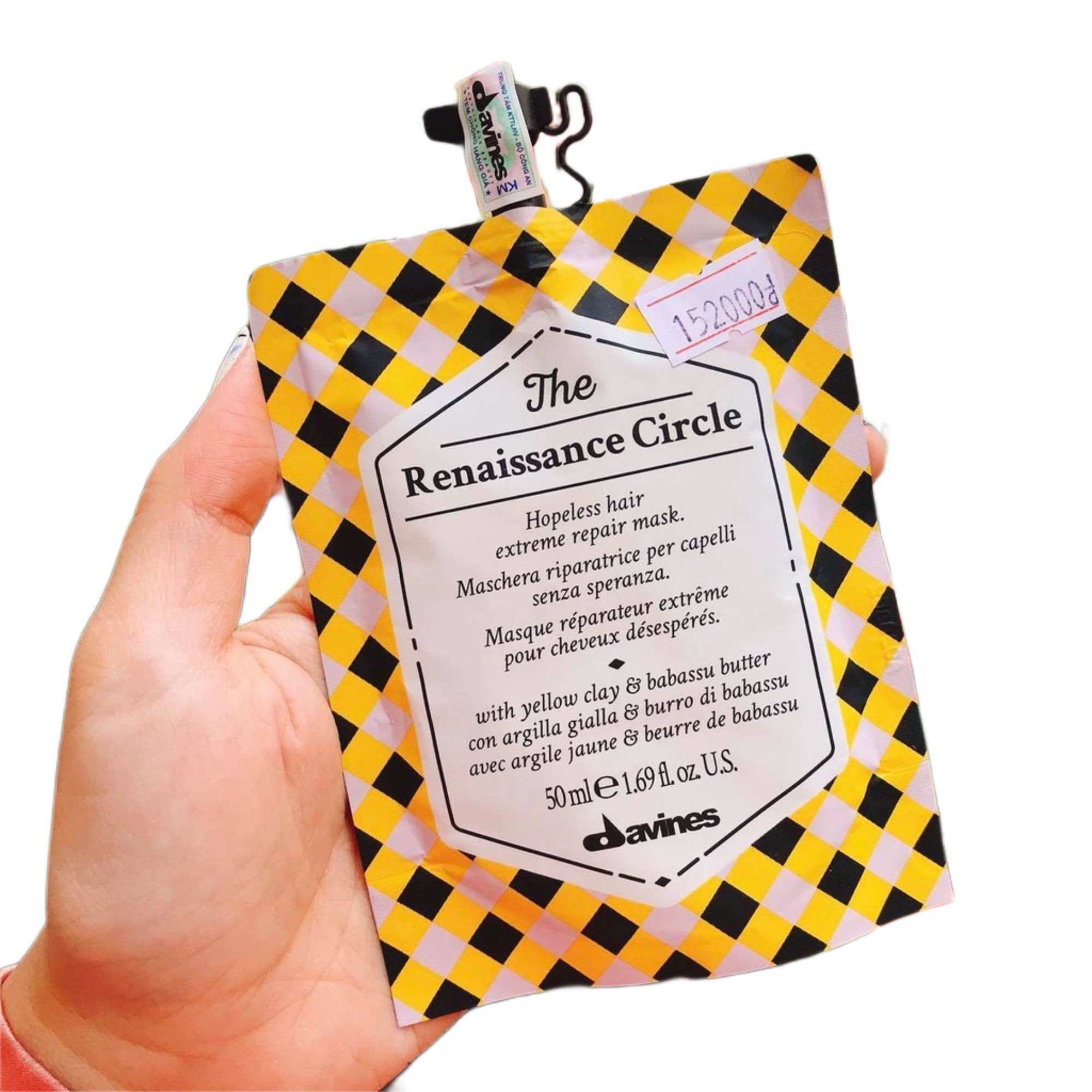 Mặt nạ siêu phục hồi dành cho mái tóc cực kỳ hư tổn davines renaissance circle 50ml