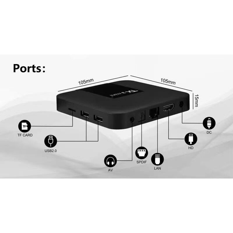 Android TV box TX3 Mini+ (Plus)2022 Ram 4Gb/32Gb, Android 11, dual wifi