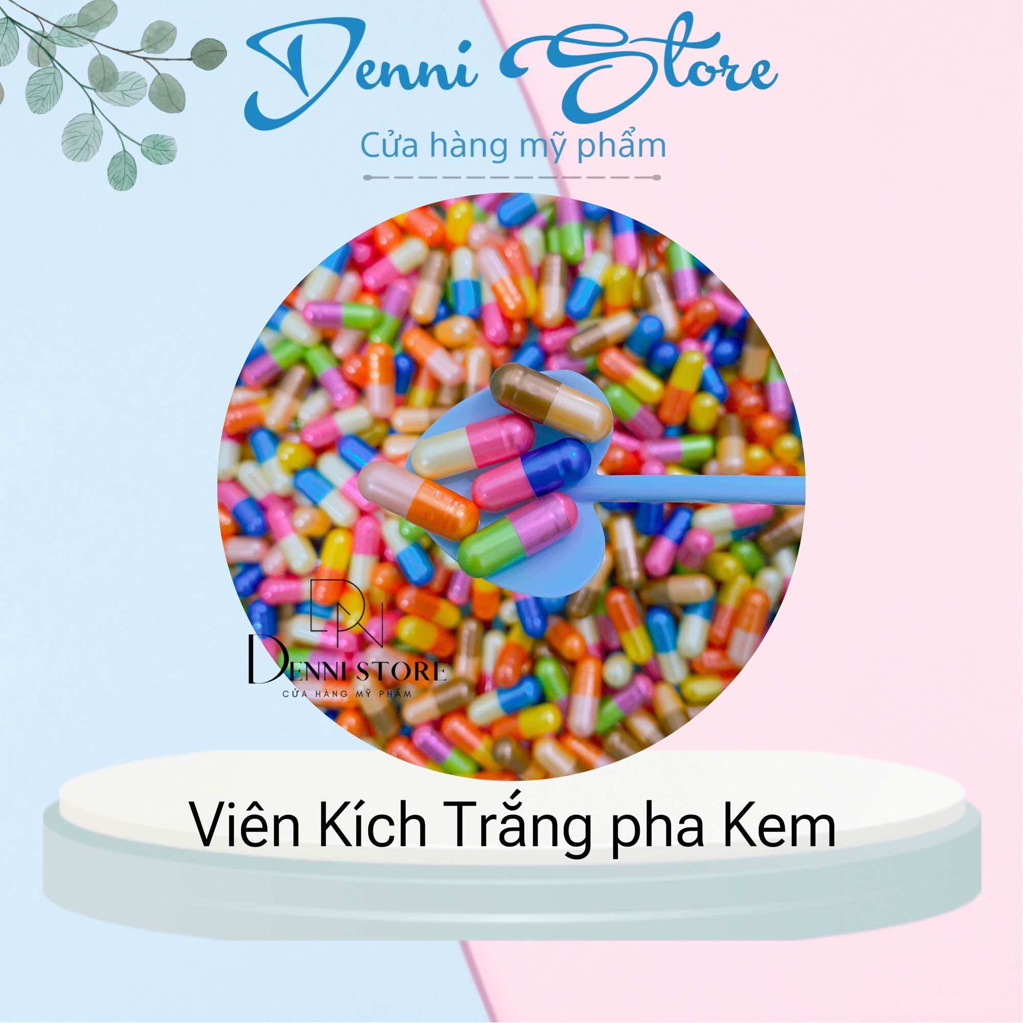 01 viên kích trắng pha kem cực mạnh