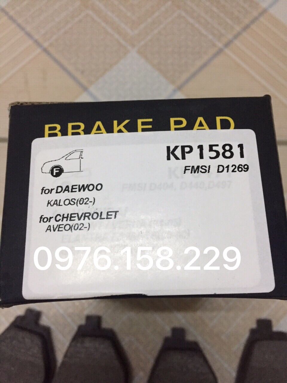 MÁ PHANH TRƯỚC CHEVROLET AVEO, DAEWOO GENTRA