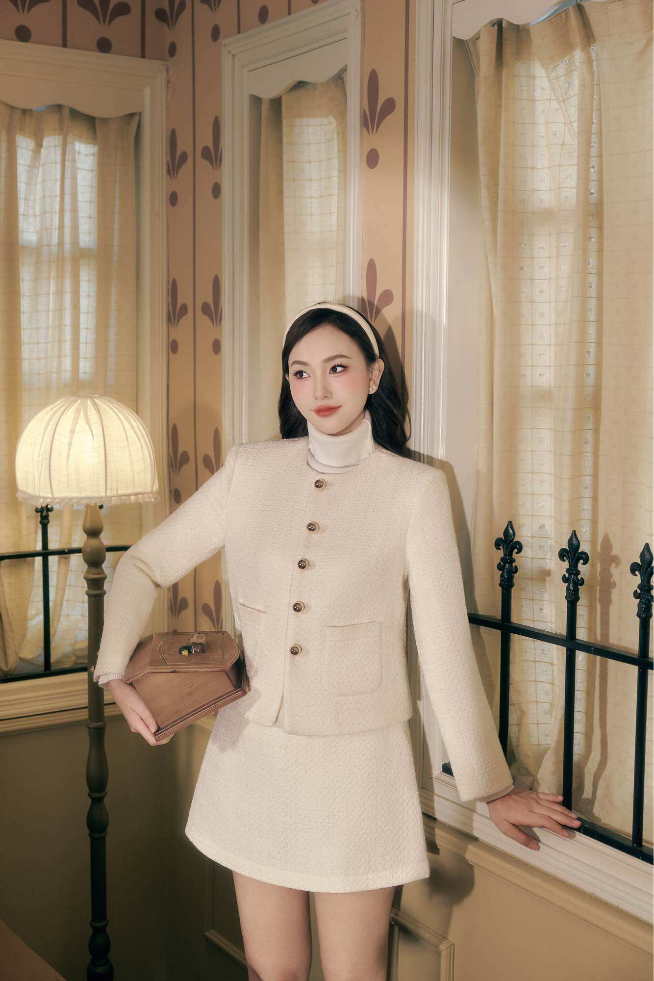 Céleste - set dạ tweed livy set