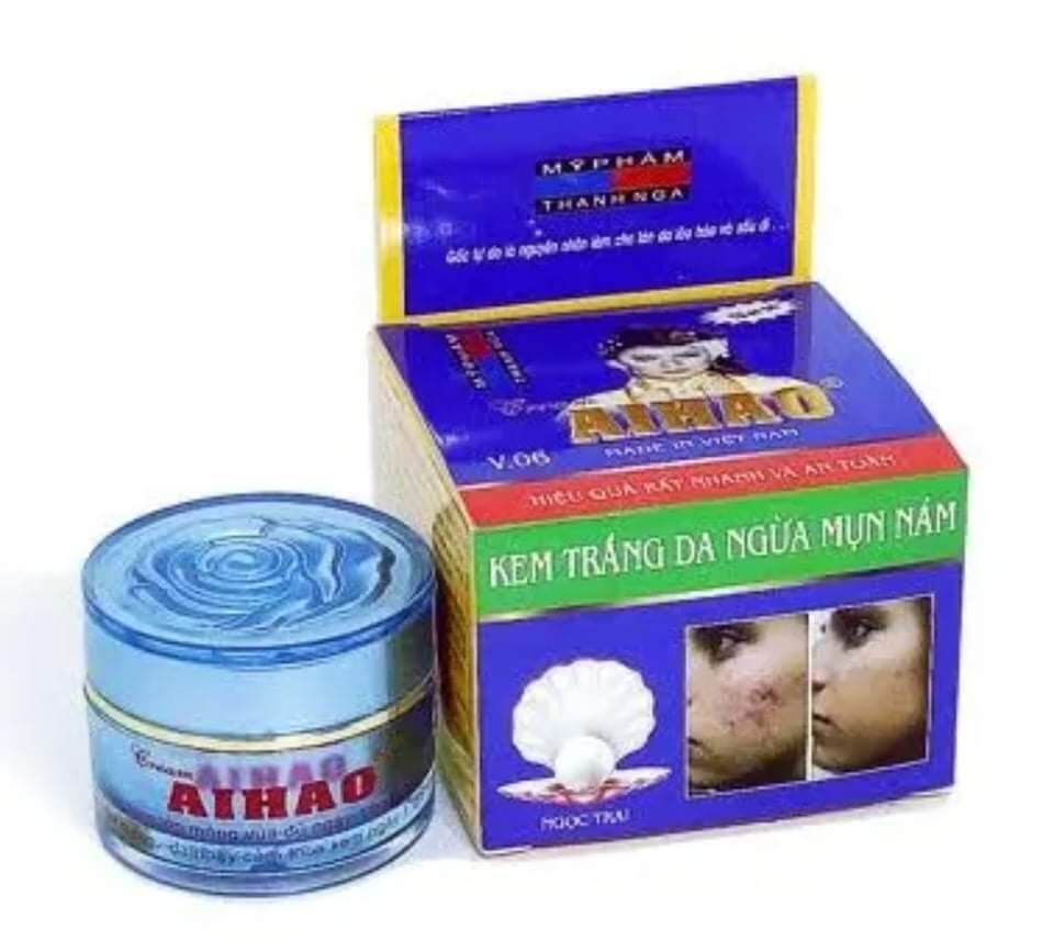Kem Aihao trắng da ngừa mụn nám 3 in 1 10g