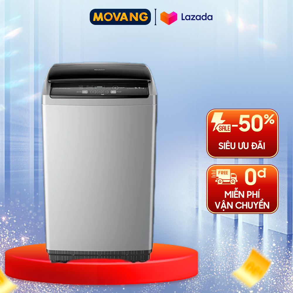 - máy giặt sharp 8.5 kg es-y85hv-s