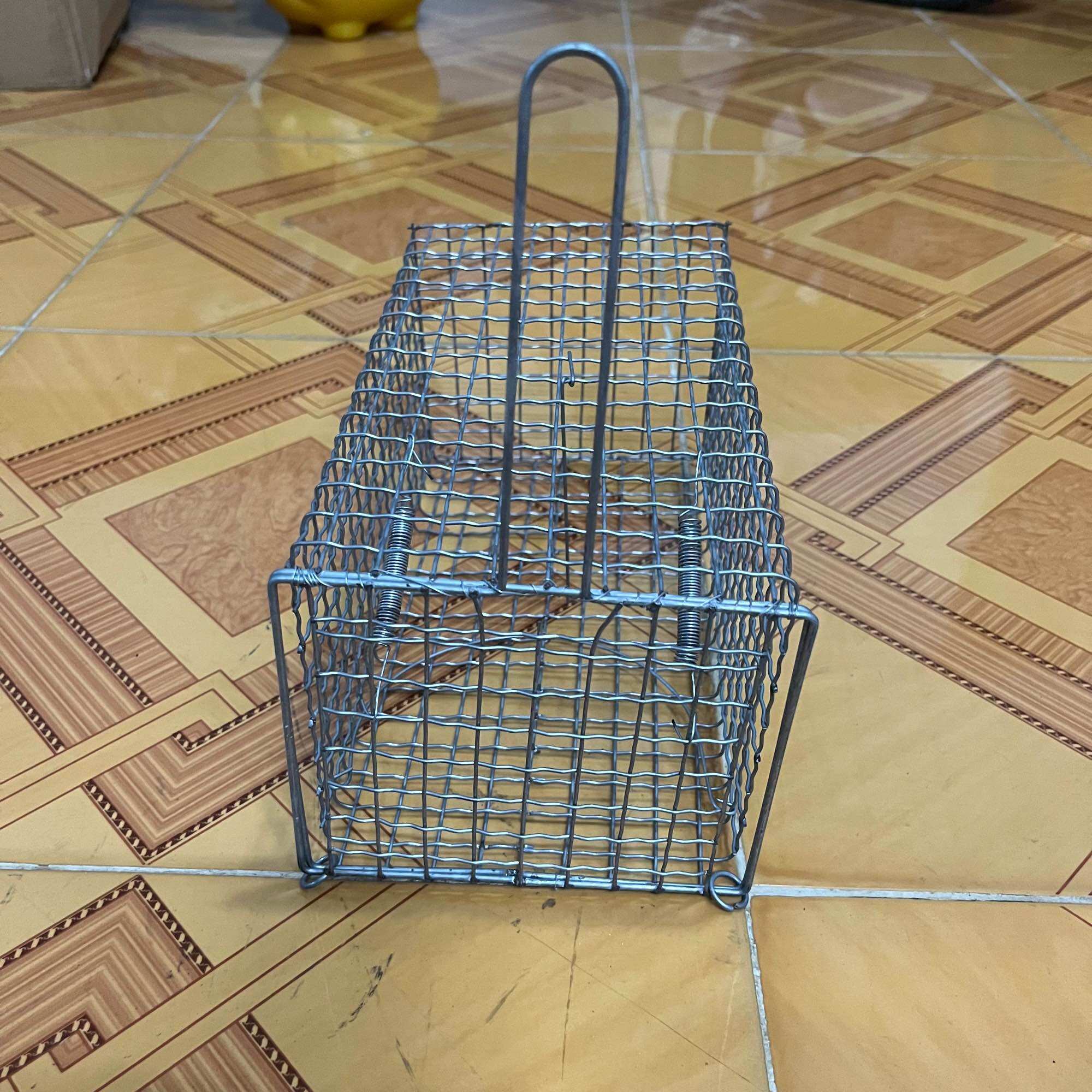 LỒNG CHUỘT size lớn 26x14x12cm bắt chuột đồng, chuột nhà, chuột cống nhum