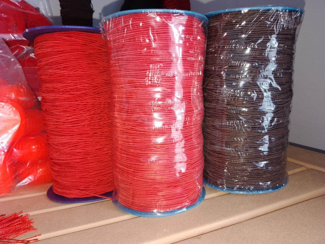 [HCM]Cuộn dây thun vải tròn co giãn 1mm dài 400m