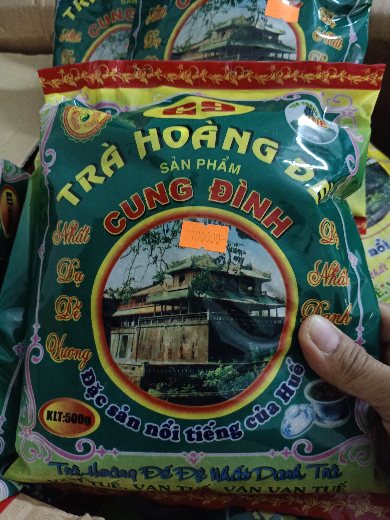 Trà cung đình G9 Phương Dung màu Xanh 500gr