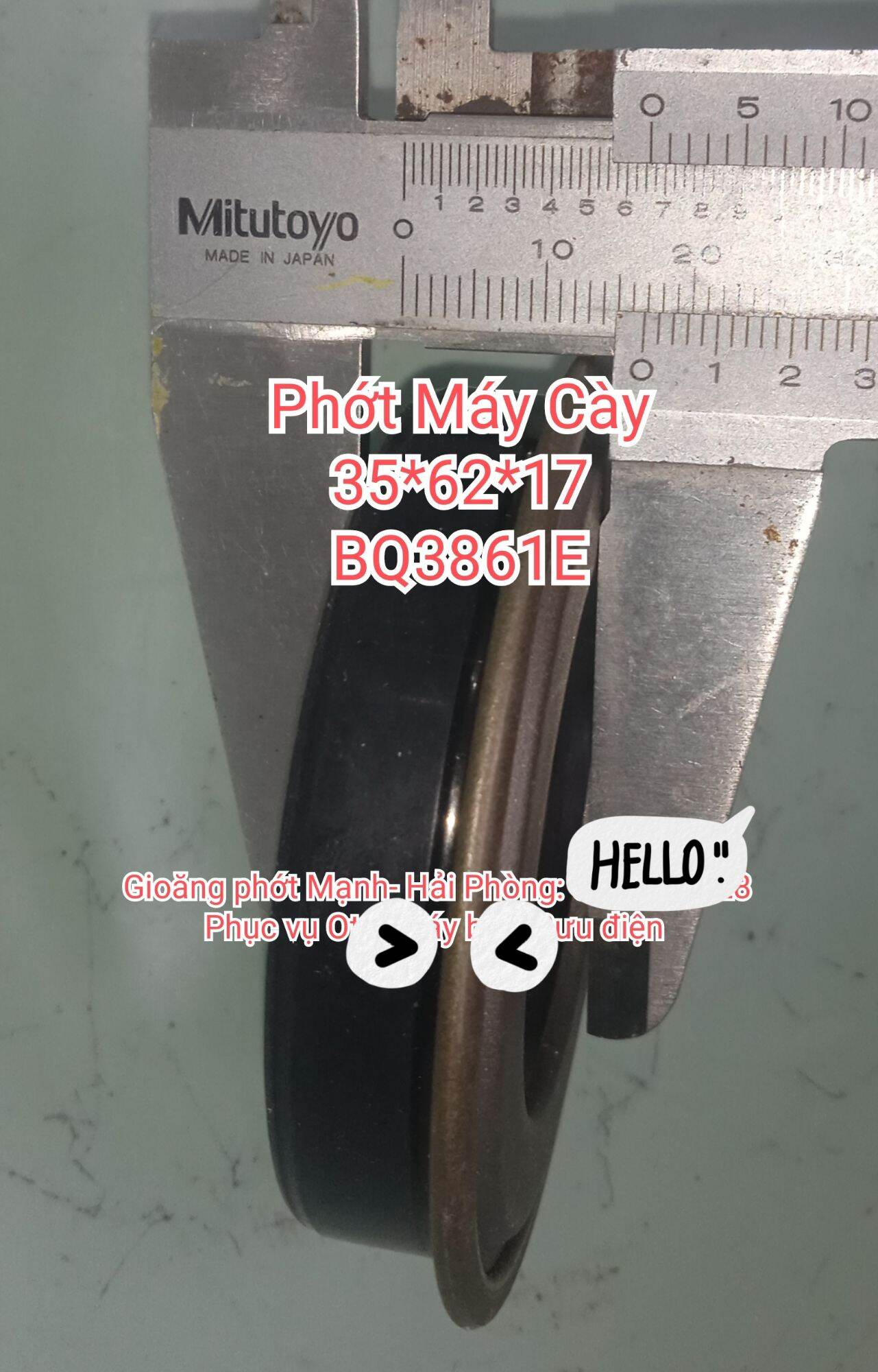 Phớt máy cày 35*62*17. 35x62x17. BQ3861E , phớt máy gặt, phớt máy xới mini