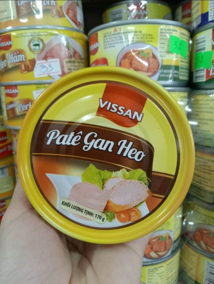 Pate gan heo lon in vissan - hộp 170g date 2027