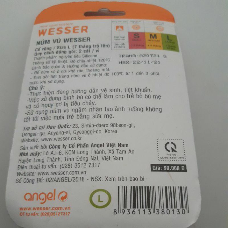 NÚM TY WESSER CỔ RỘNG ĐỦ SIZE