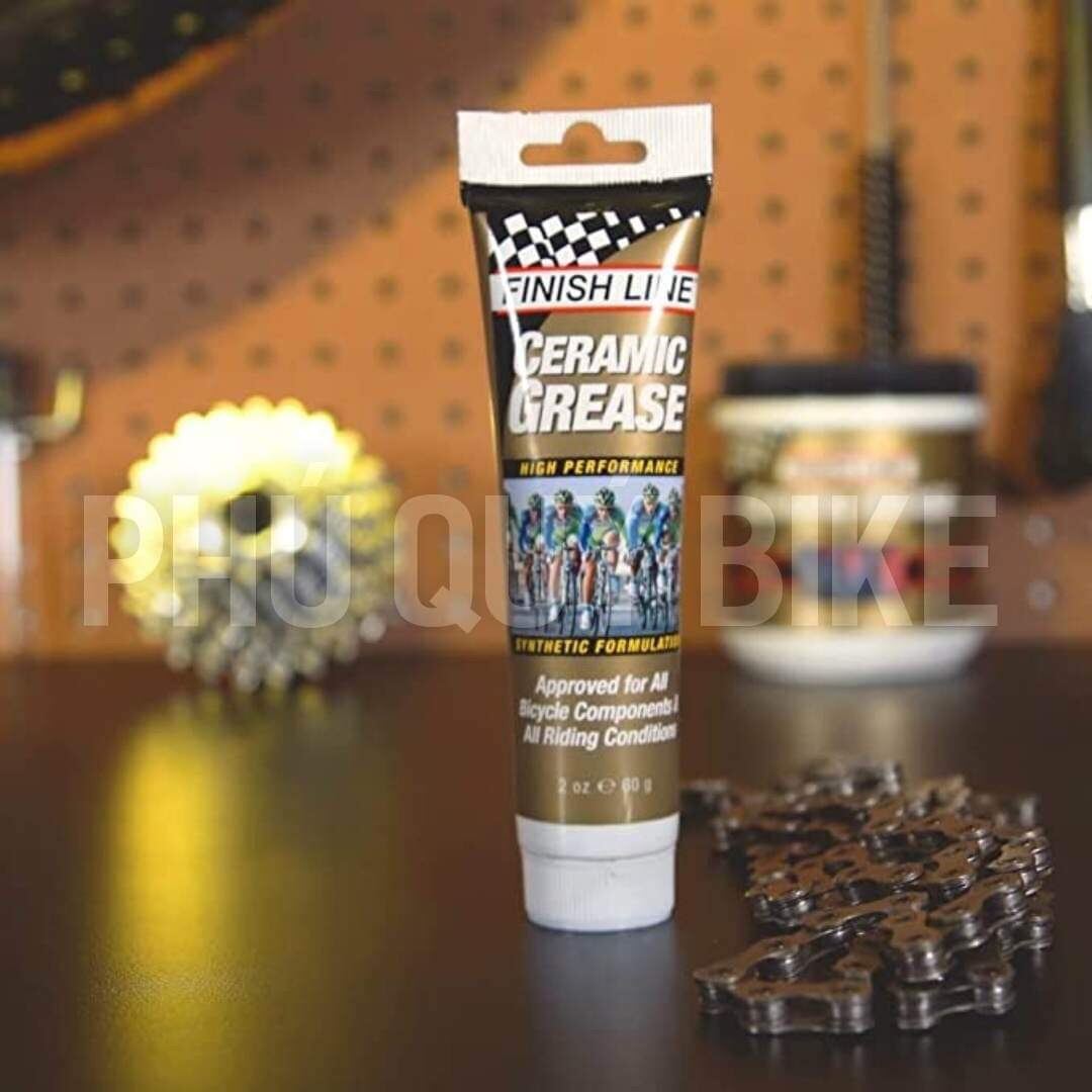 Mỡ Bò Xe Đạp CERAMIC Dùng Cho Vòng Bi Bạc Đạn / BB / Chén Cổ FINISH LINE CERAMIC GREASE 60ml