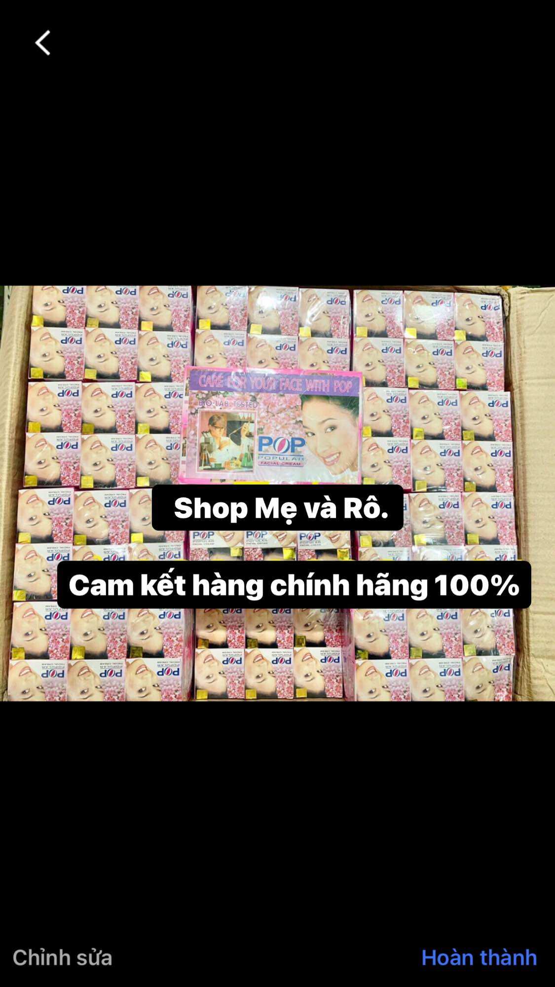 Sỉ lố 12 hủ kem pop chuẩn hàng Thái Lan hủ 4g
