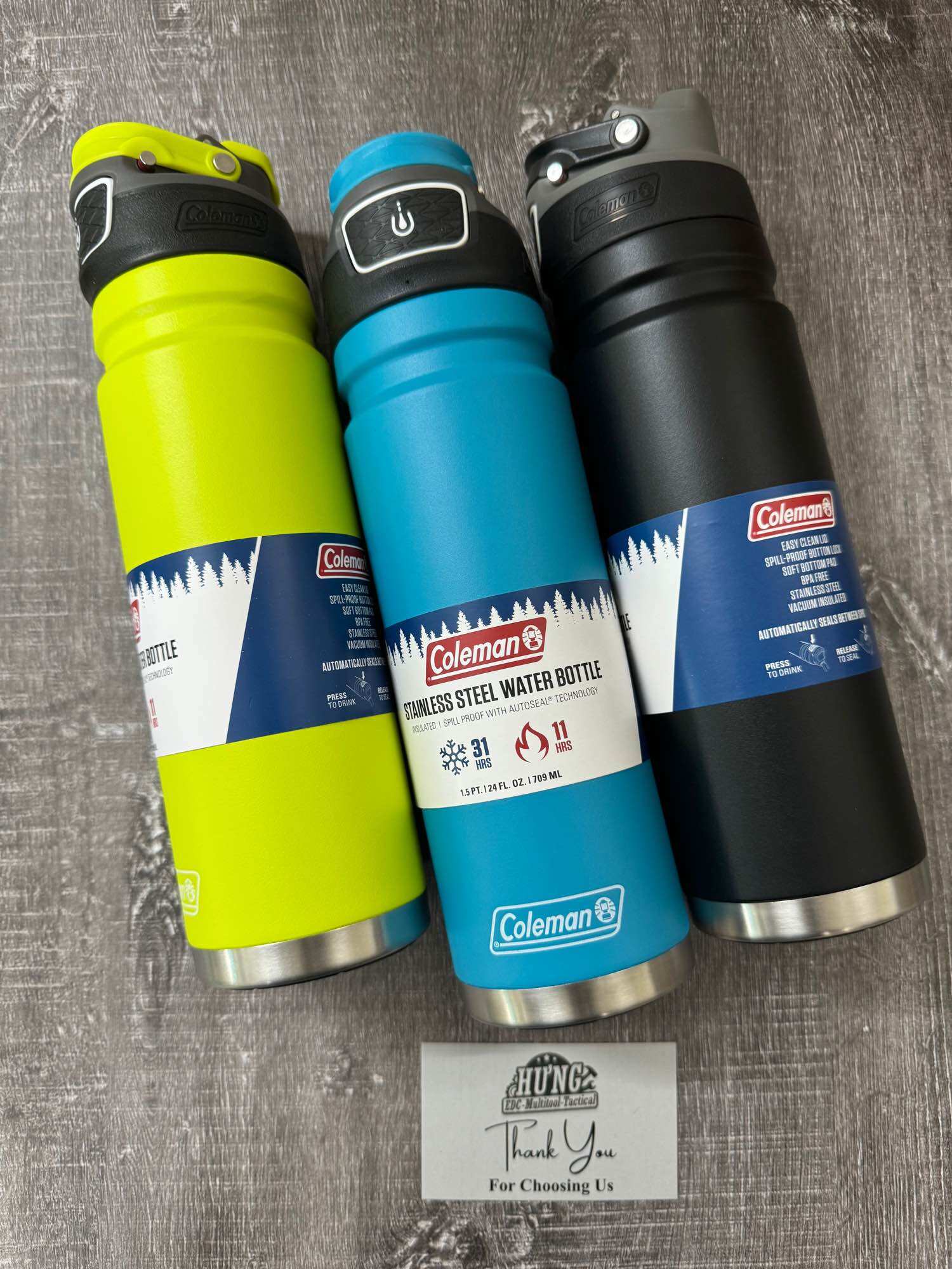 BÌNH giữ nhiệt cao cấp Coleman Autoseal FreeFlow 700ml - Nhập khẩu USA