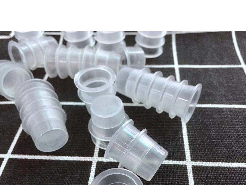 Gói 100 Chum / Hũ Đựng Mực Phun Xăm Chân Mày, Môi + Keo Nối Mi