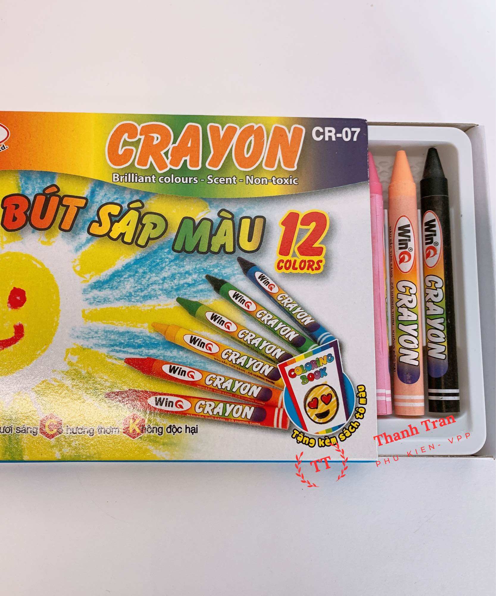 Bút Sáp Thơm 12 màu, 18 màu WinQ