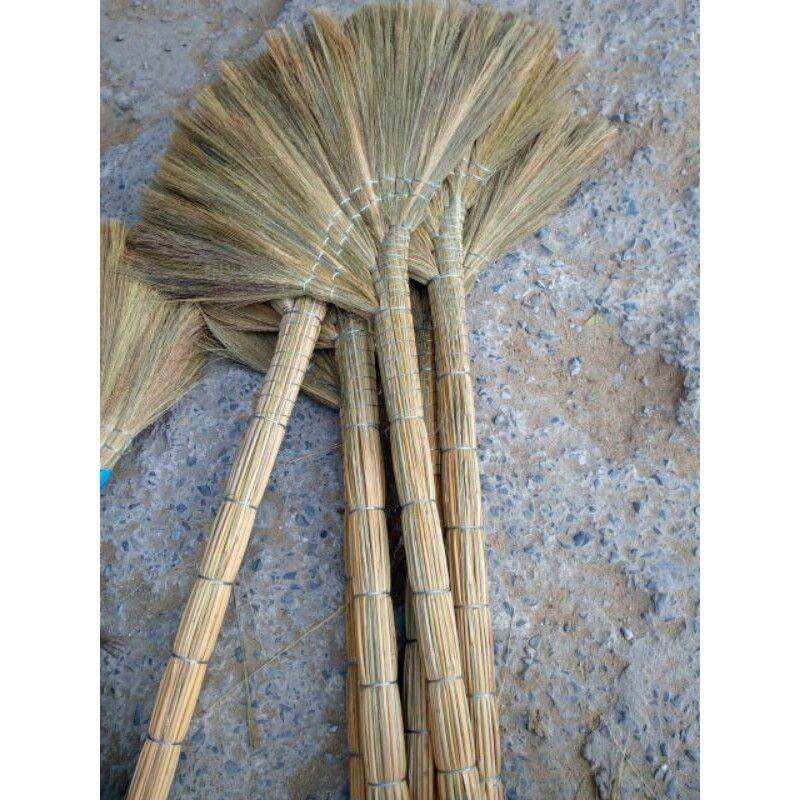 Chổi bông cỏ quét nhà quấn kẽm
