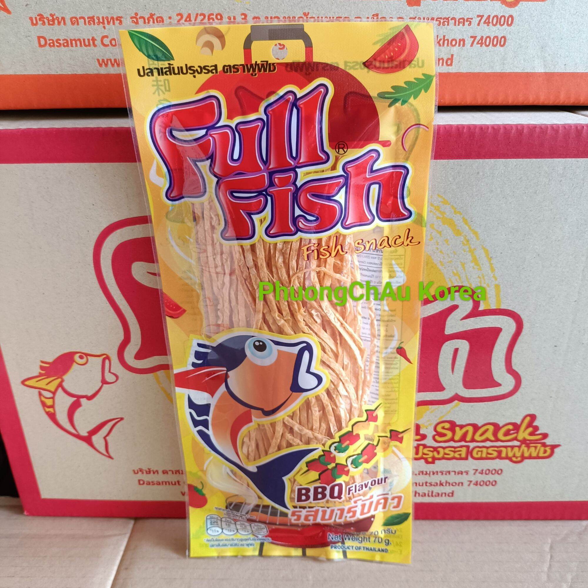 Snack cá khô sợi Full Fish Thái  Lan (gói 70g 5 vị)