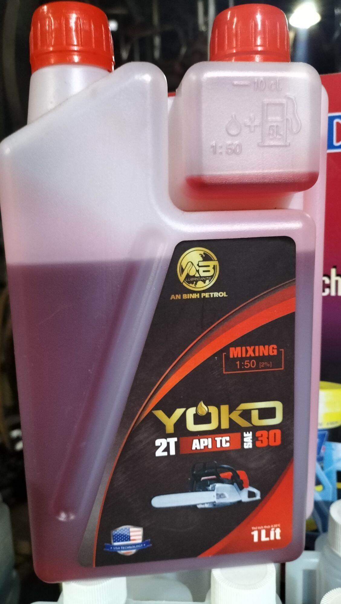 Nhớt pha xăng động cơ 2T máy cắt cỏ, máy cưa xích...