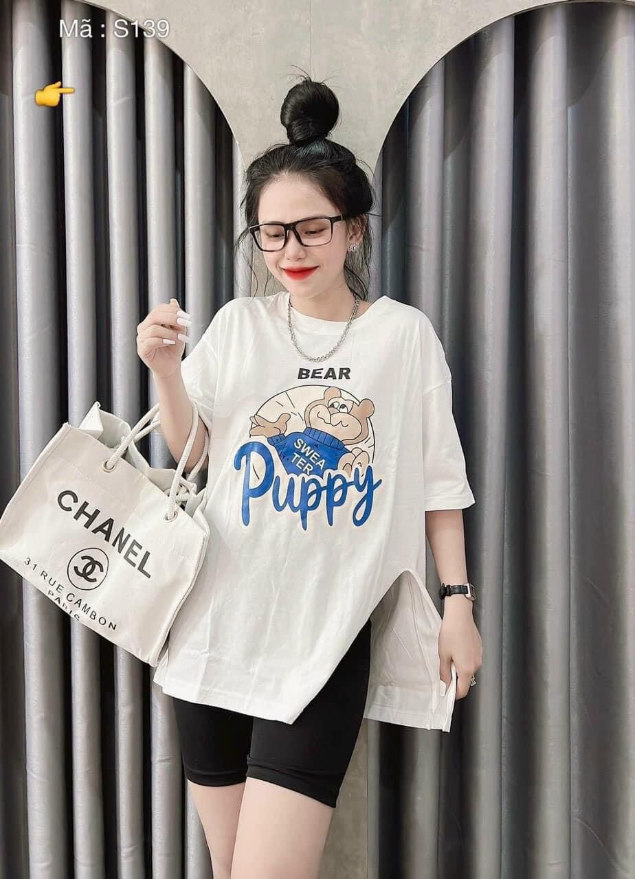Set bộ áo thun mix quần legging - puppy
