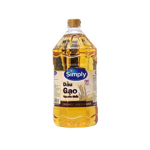 Dầu gạo Simply nguyên chất 2l