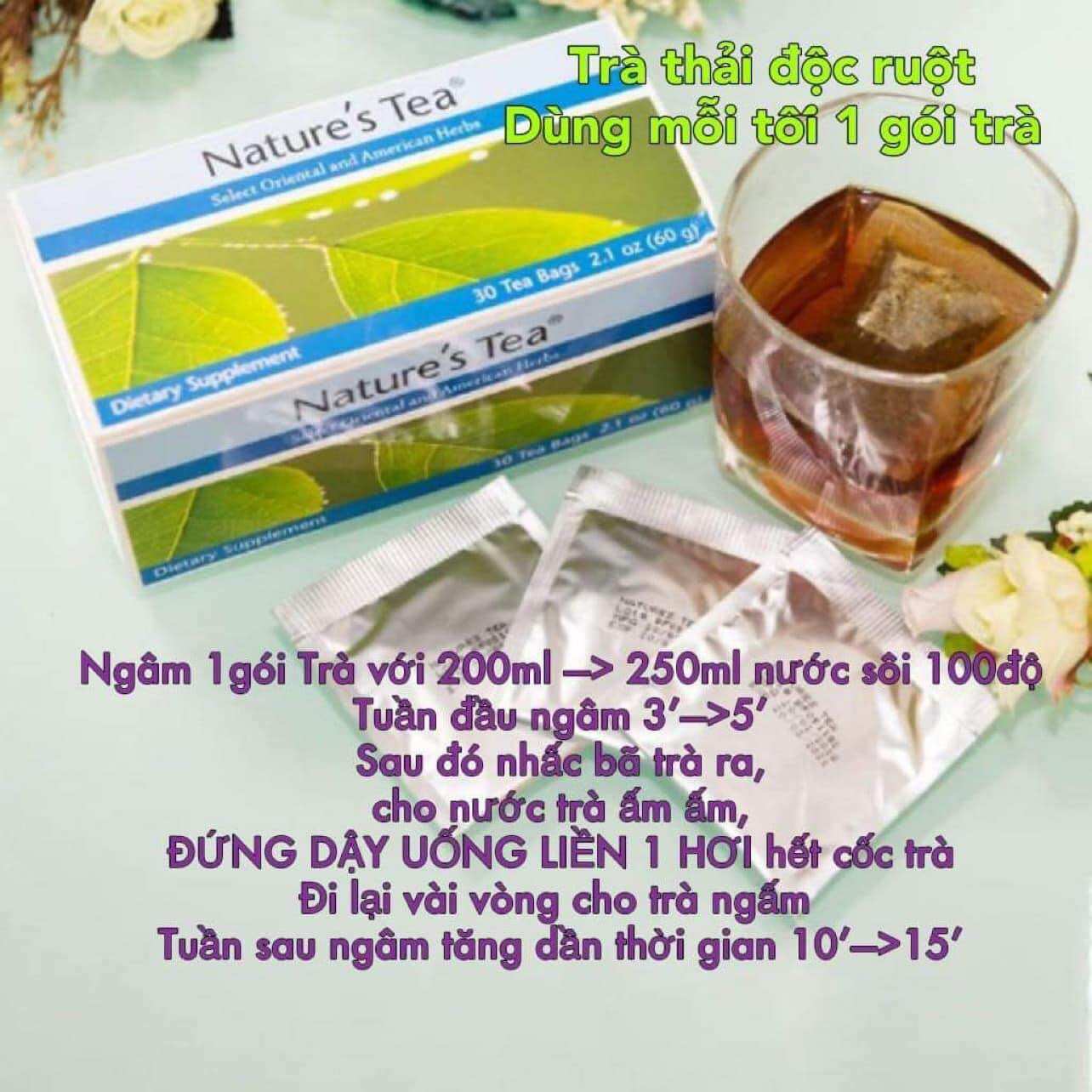 Trà thải độc ruột hỗ trợ sức khoẻ tiêu hoá, đại tràng, giảm cân, ...