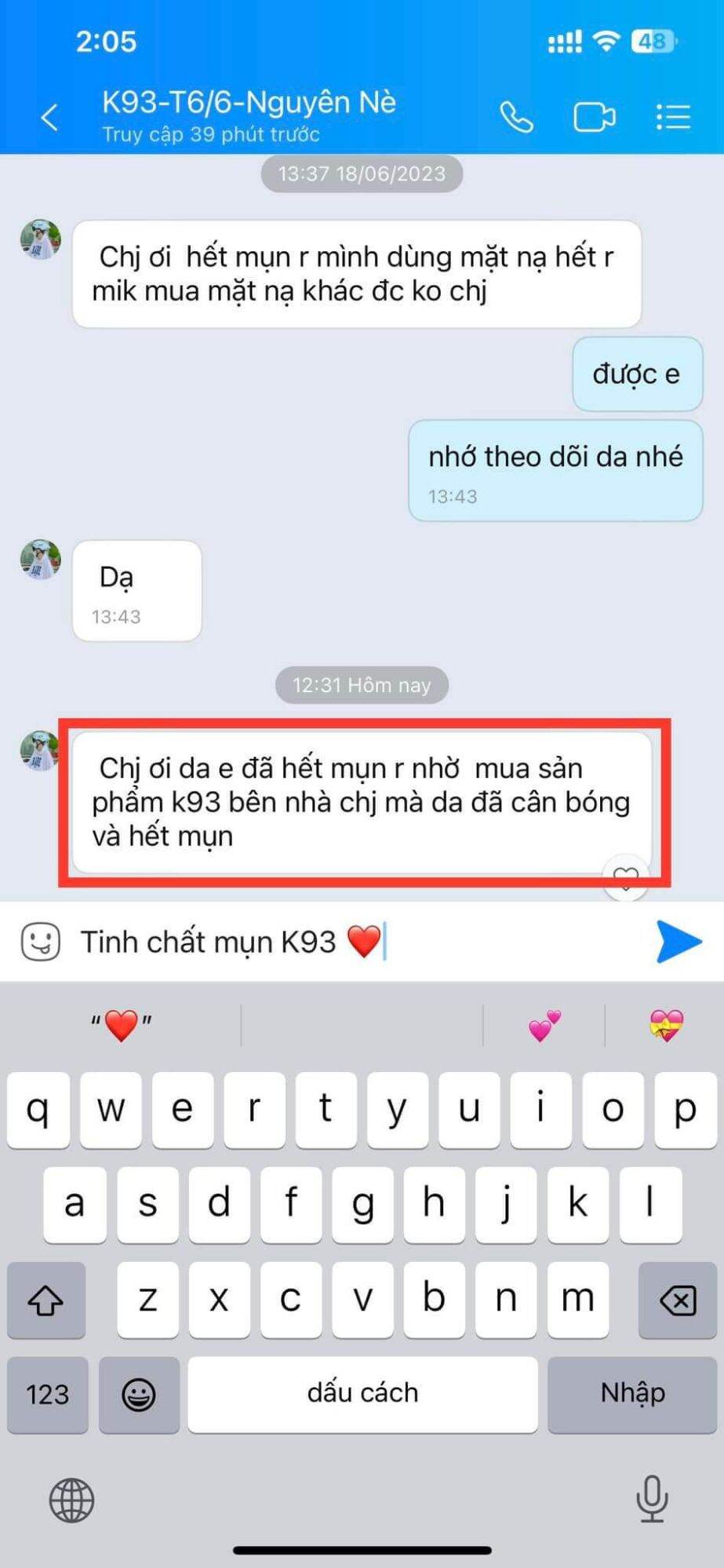 Tinh chất mụn K93