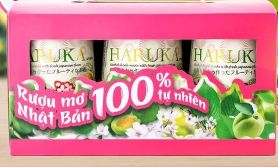 combo 5 côc Nước Mơ Nhật Bản Haruka 180 ml