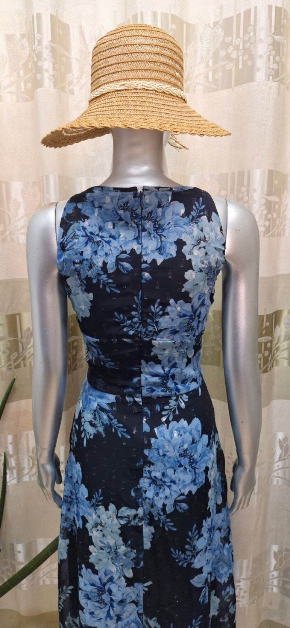 Đầm maxi hoa chiffon vnxk R&M Richards