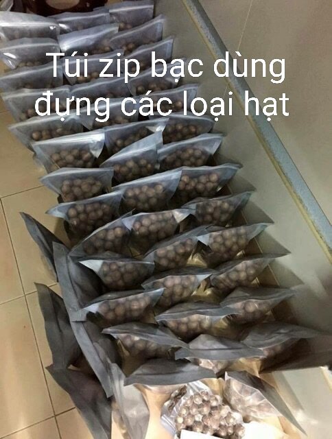 1kg túi zip bạc loại 1 đáy đứng.