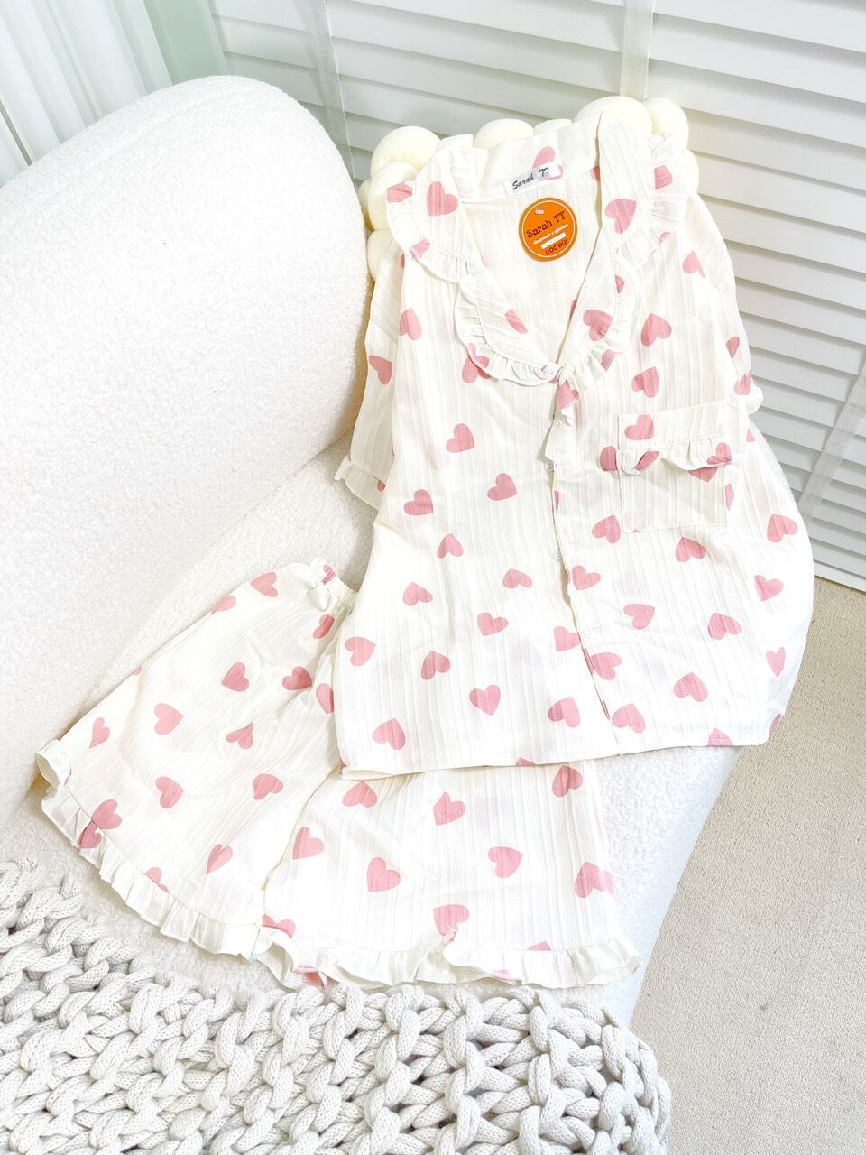 sét bộ đùi pyjama gân hình .
