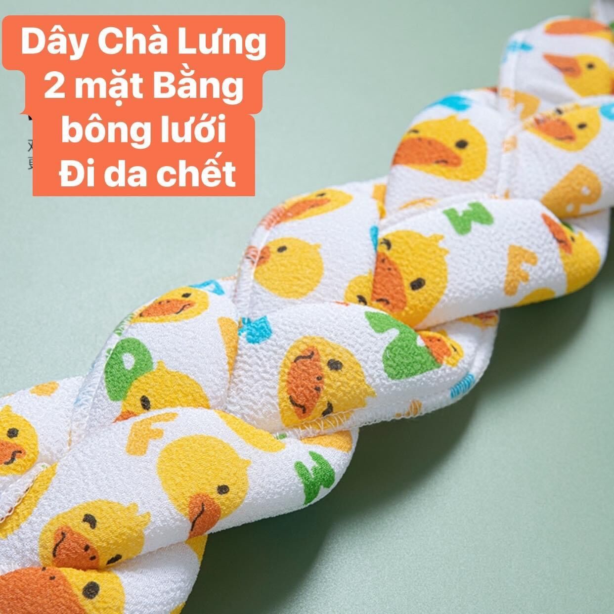 Dây Tắm Chà Lưng 2 mặt Bằng bông lưới