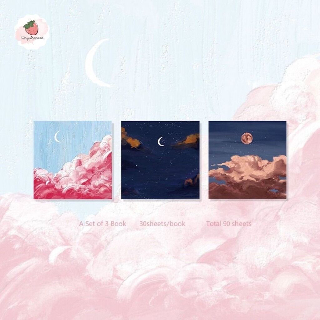 Set 3 tệp note sóng biển 90 tờ