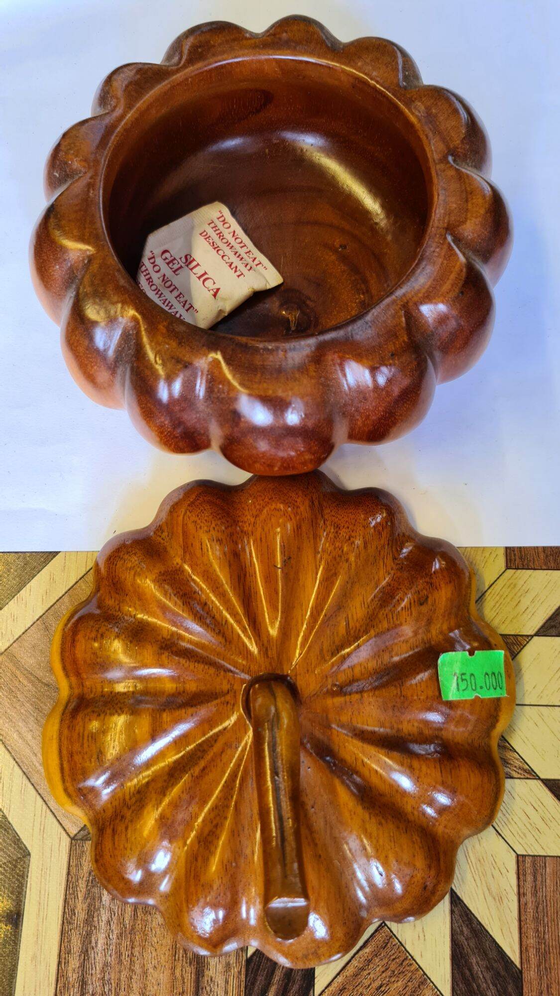 Đồ gỗ - Thố gỗ Hương Quả Bí