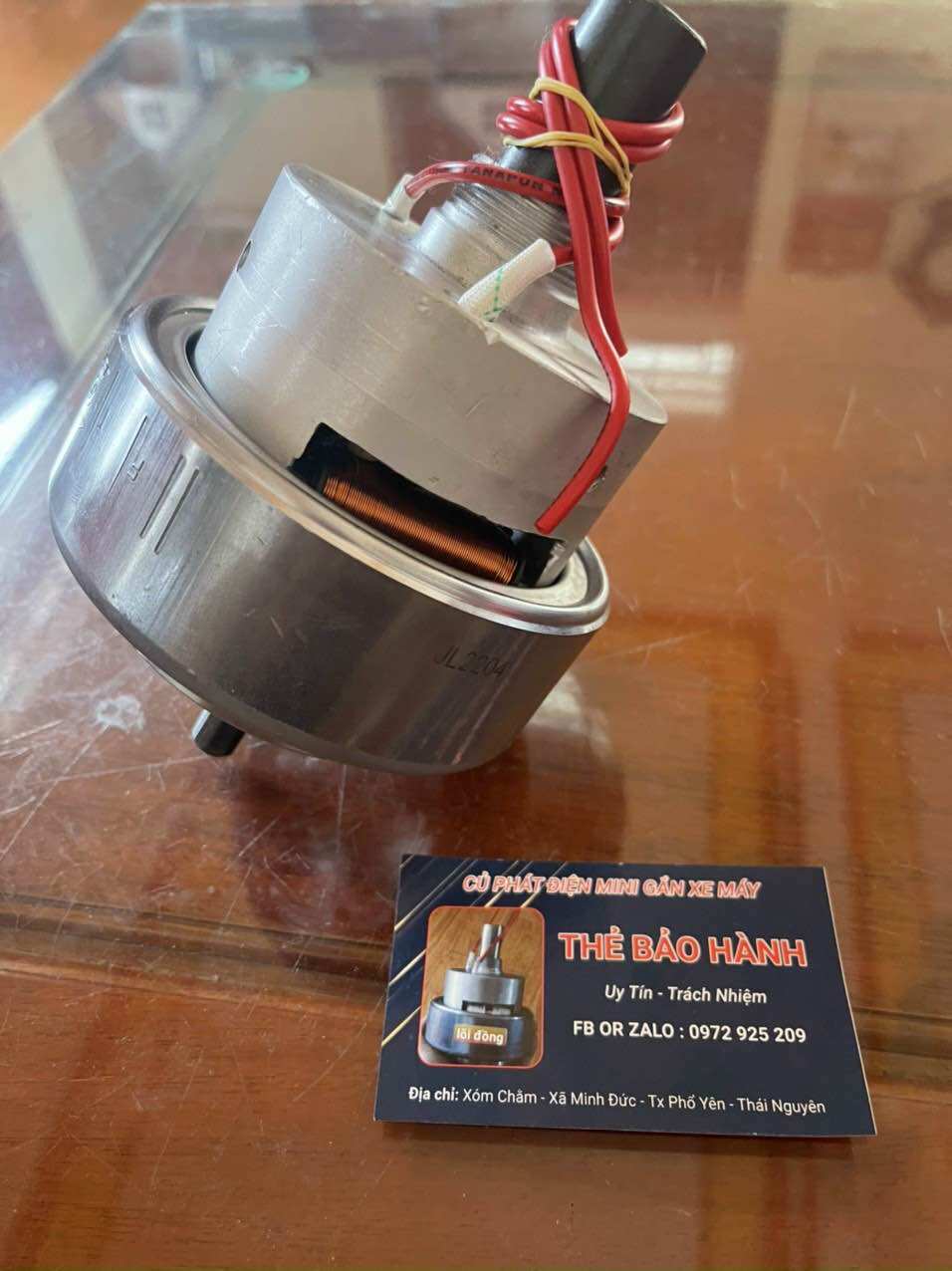 Mô tơ củ phát điện gắn xe máy